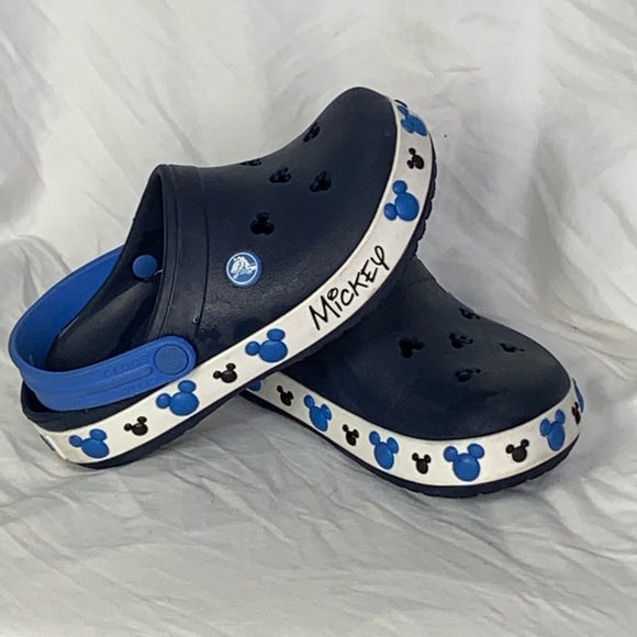 white disney crocs